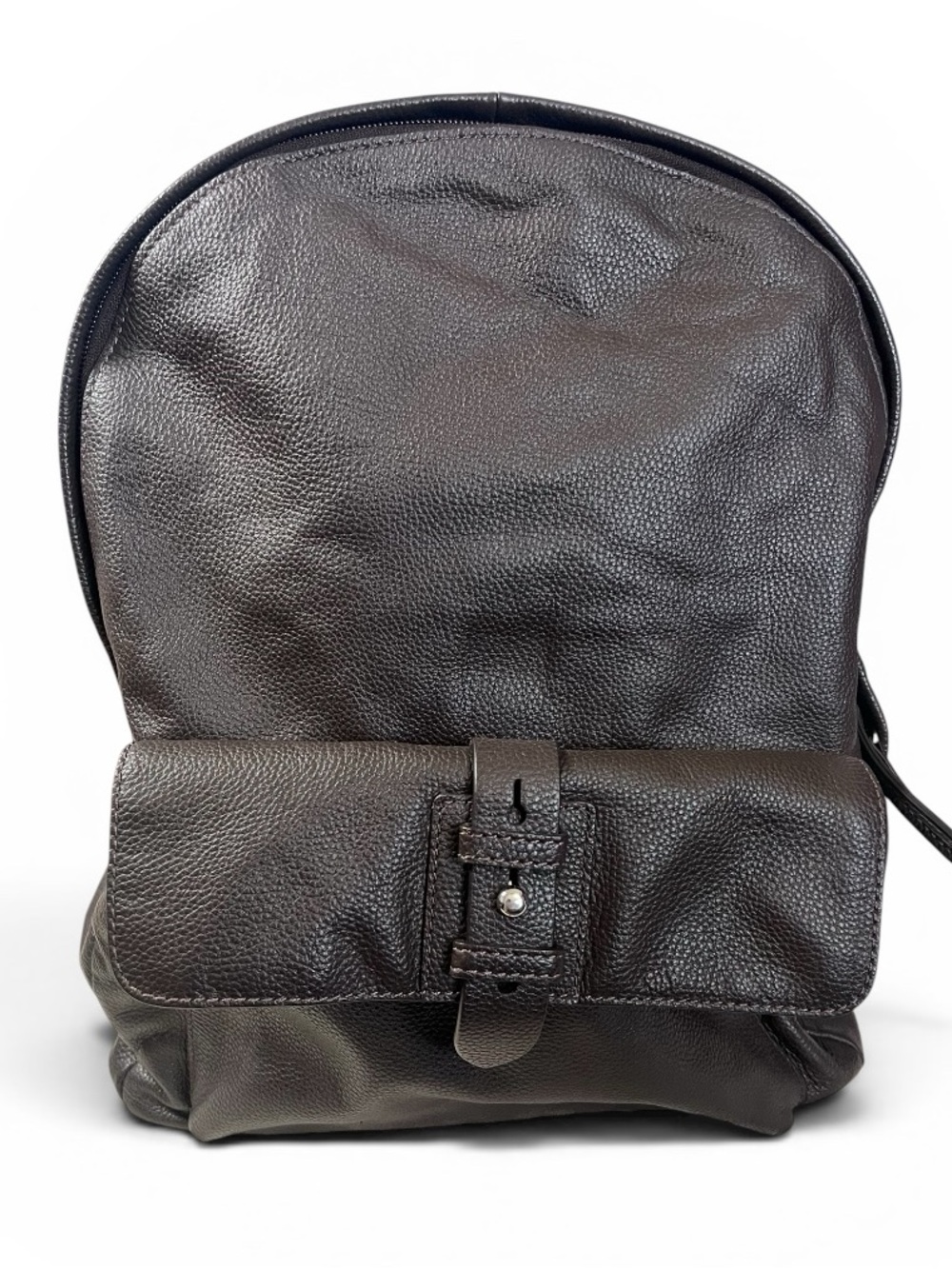 Cole Haan Brown Genuine Pebbled Leather Minimalist Travel Backpack CHDM11031